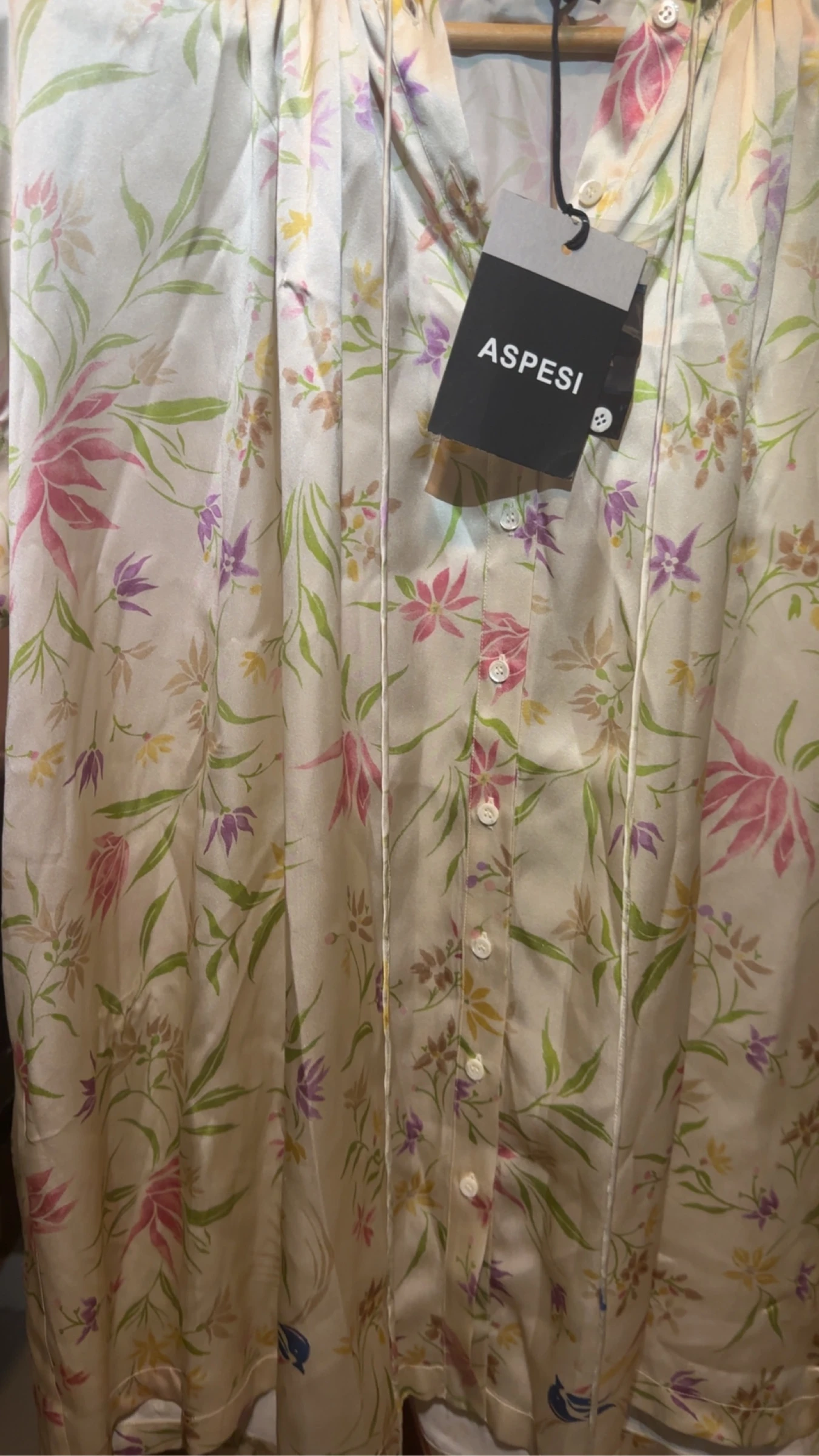 Chemise ASPESI 100 % soie - Neuve avec étiquette - Made in Italy - XS – photo 5
